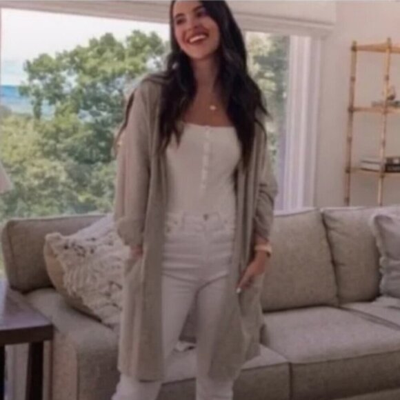 NWT Anthropologie Donni Open Front Cardigan Cotton Blend Size OS - Picture 8 of 8